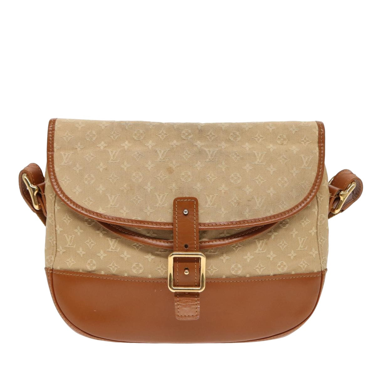 LOUIS VUITTON Monogram Mini Belanger Shoulder Bag Beige M92674 LV yk13687