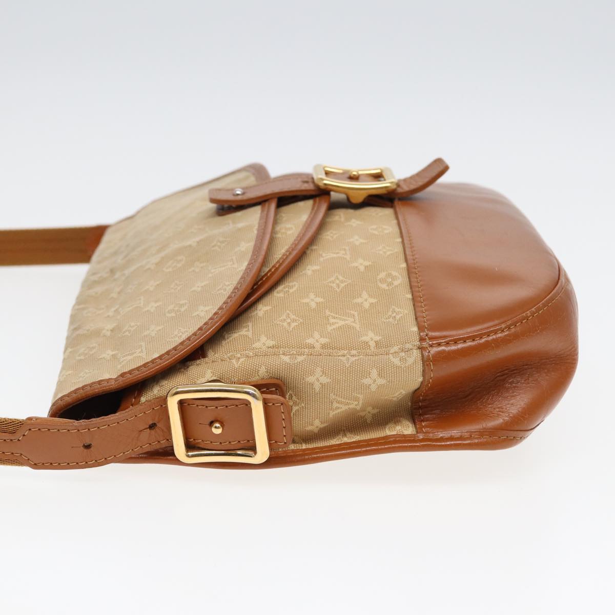 LOUIS VUITTON Monogram Mini Belanger Shoulder Bag Beige M92674 LV yk13687