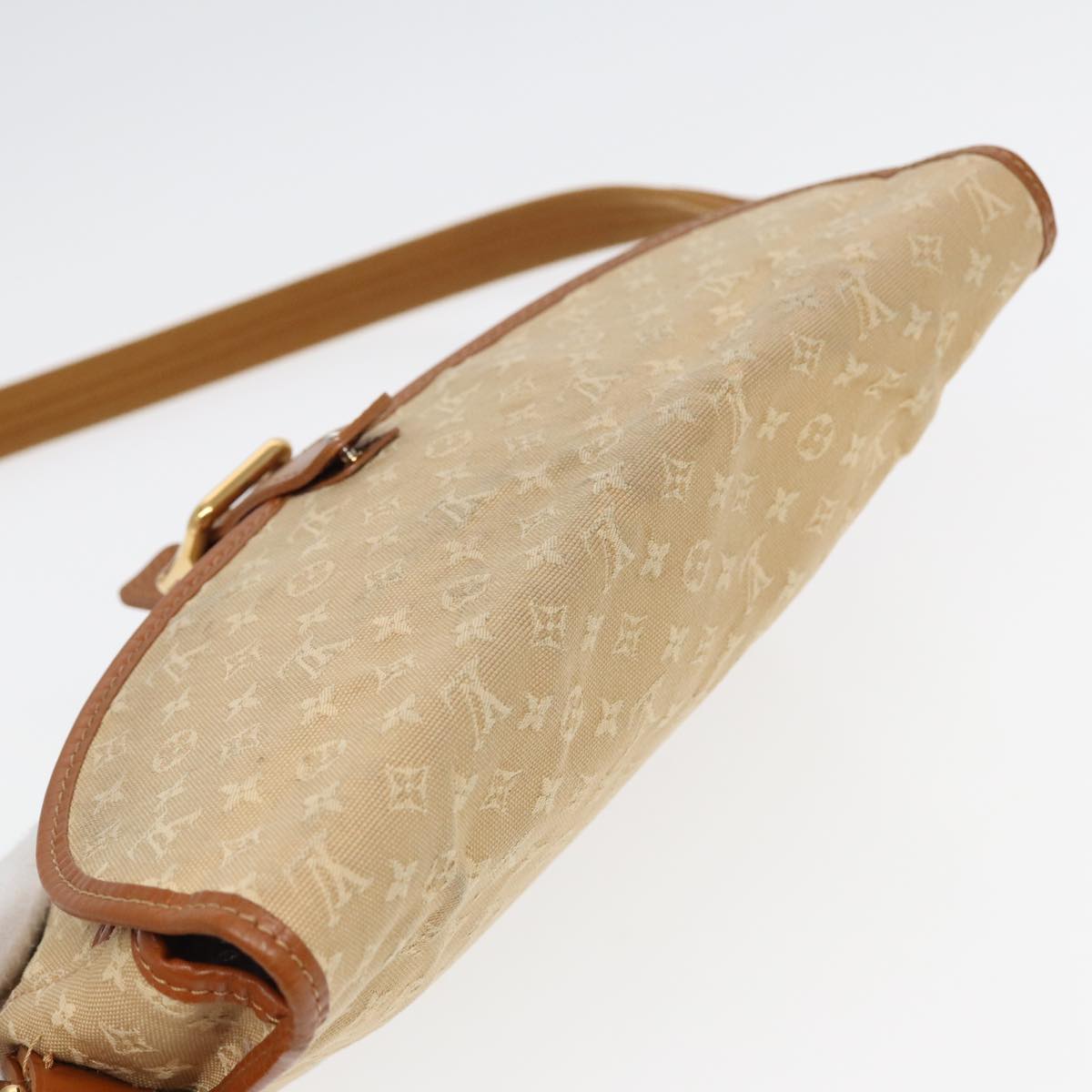 LOUIS VUITTON Monogram Mini Belanger Shoulder Bag Beige M92674 LV yk13687