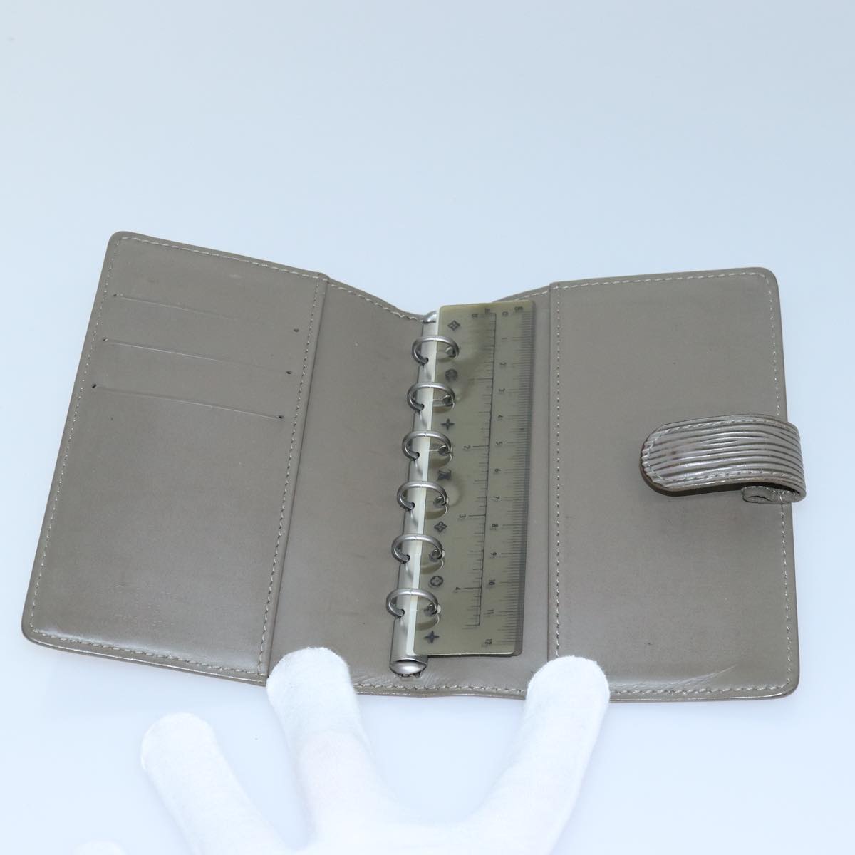 LOUIS VUITTON Epi Clutch Bag 2Set Brown Gray LV yk13696