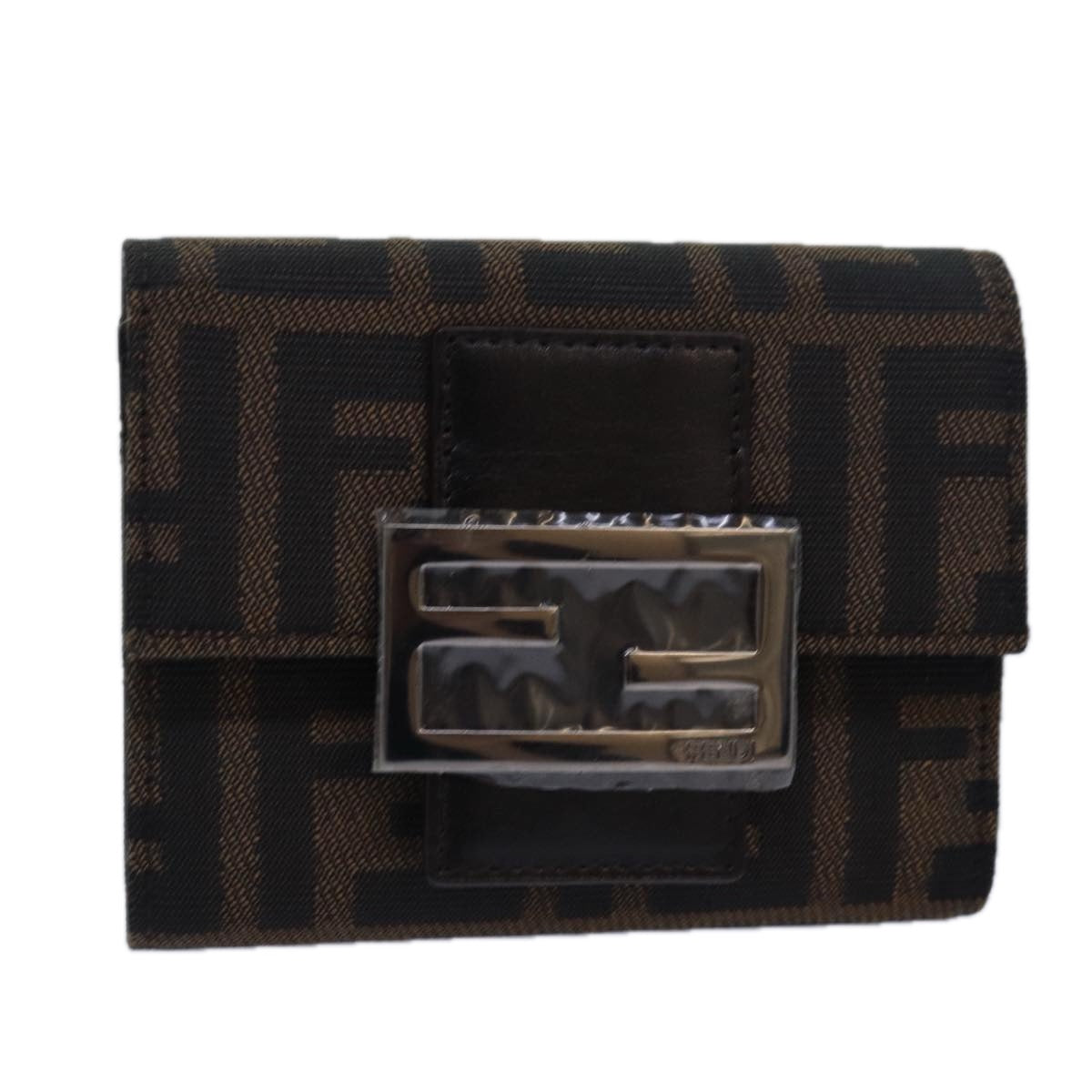 Luxury Fendi Zucca Canvas Wallet Black Brownyk13705A