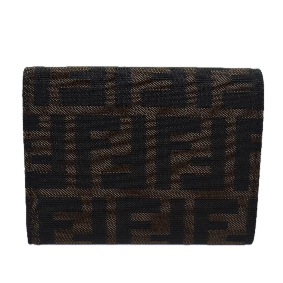 Luxury Fendi Zucca Canvas Wallet Black Brownyk13705A