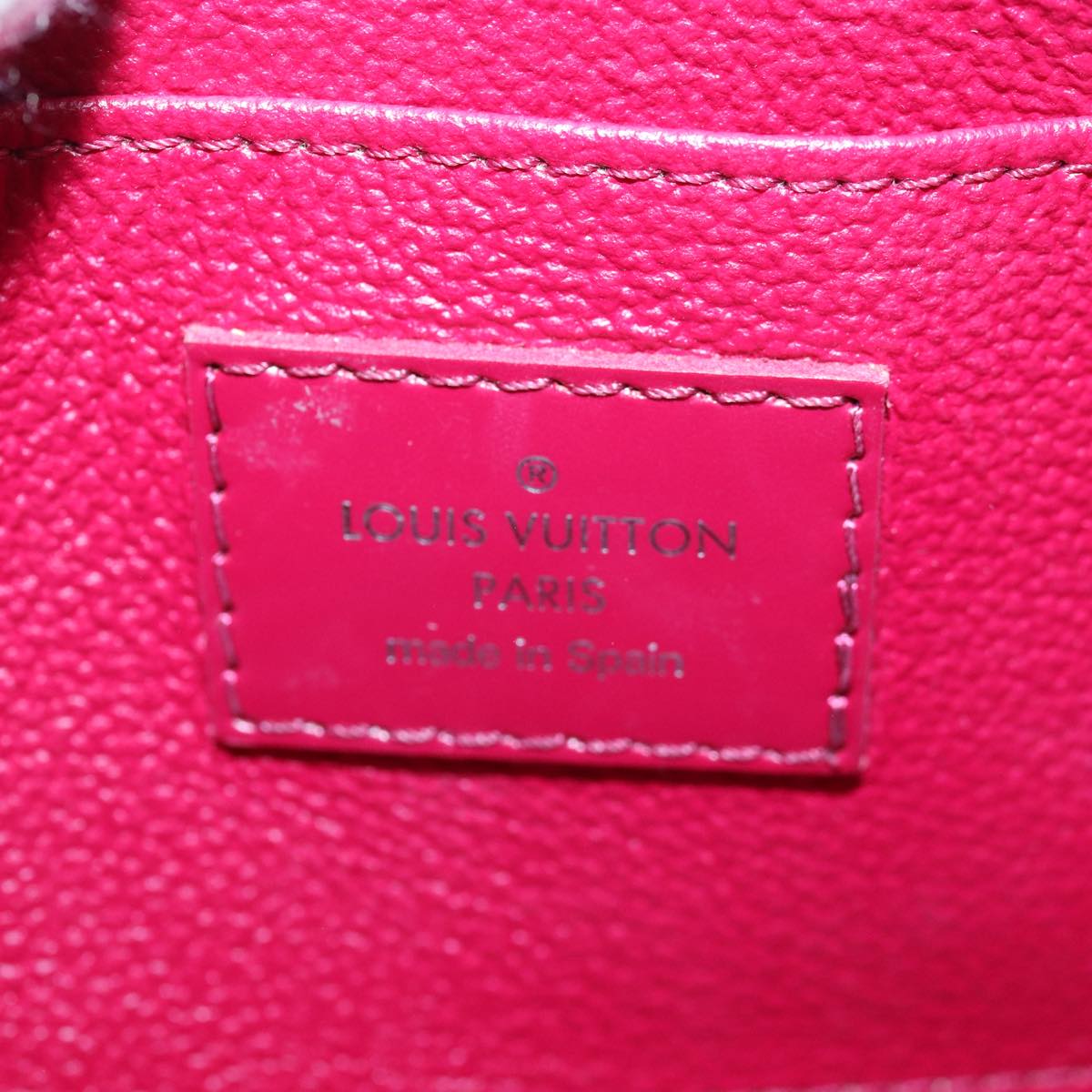 LOUIS VUITTON Epi Pochette Cosmetic PM Pouch Fuchsia M40641 LV yk13711
