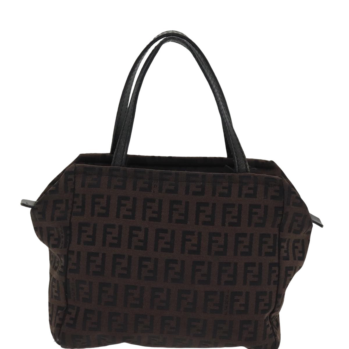 Luxury Fendi Zucchino Canvas Hand Bag Blackyk13724