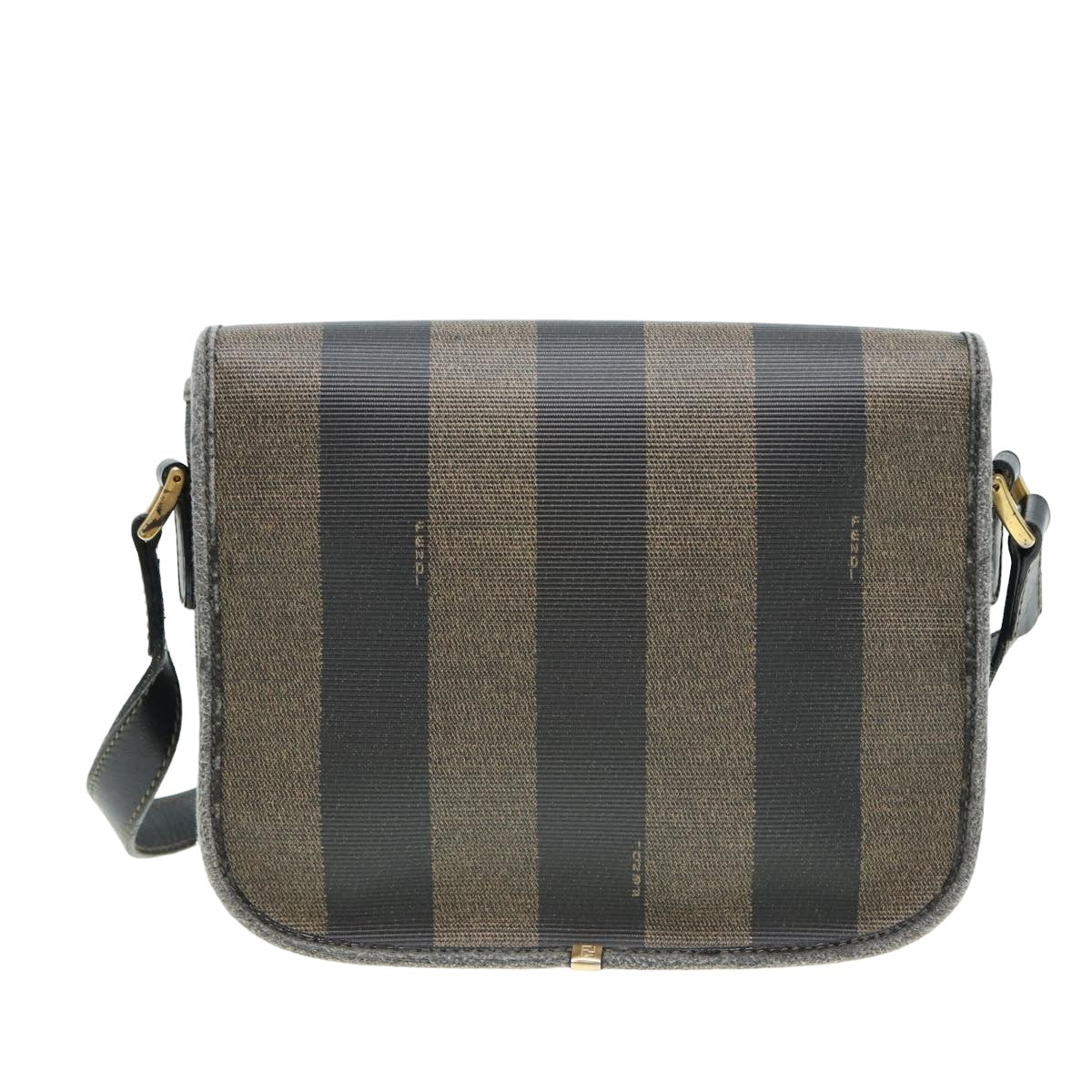 Luxury Fendi Pecan Canvas Shoulder Bag Brown Blackyk13727