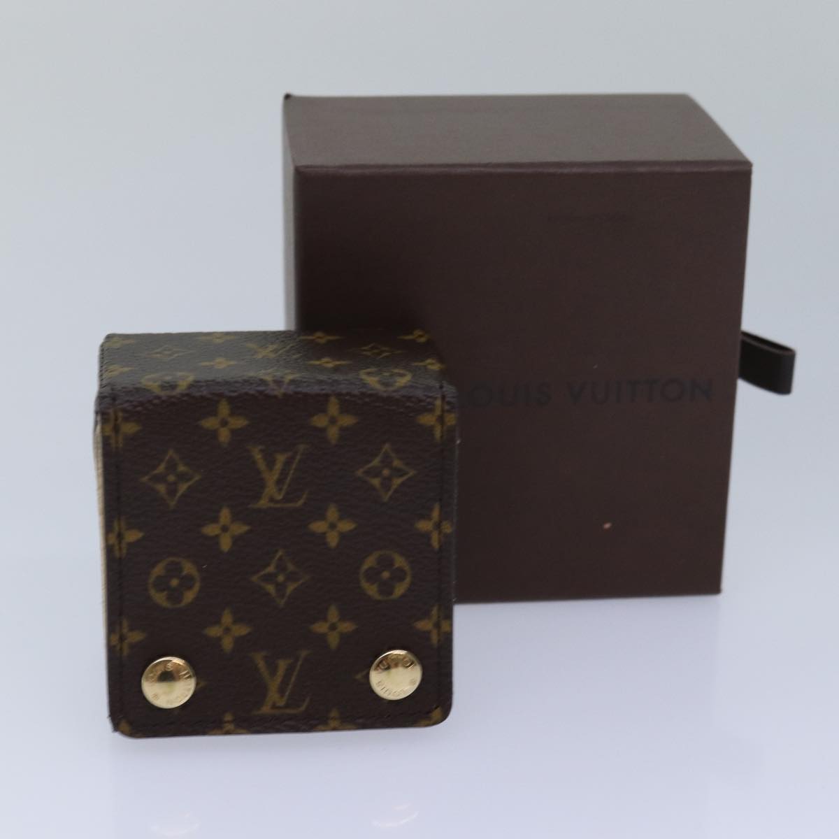 LOUIS VUITTON Monogram Jewelry Case LV yk13734