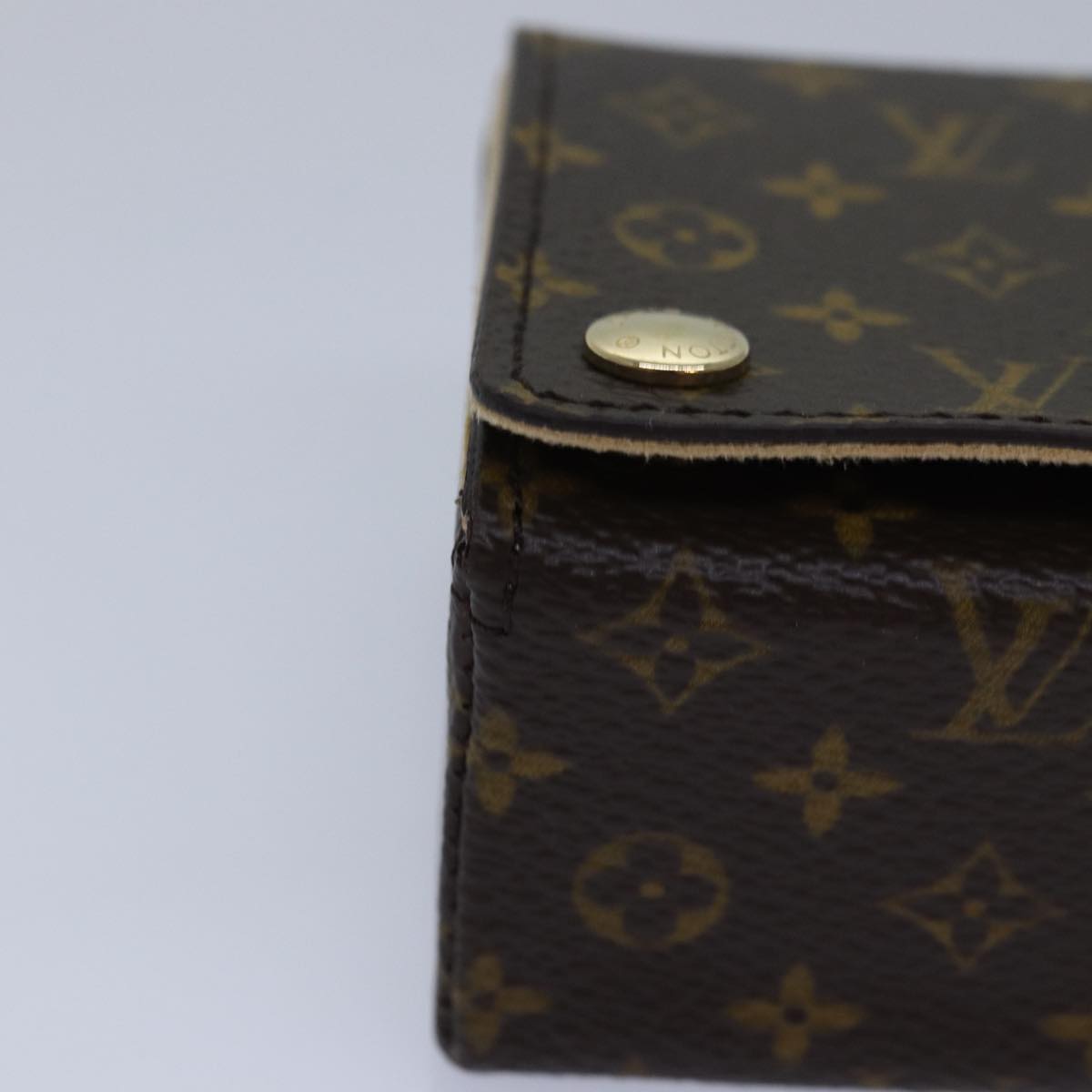 LOUIS VUITTON Monogram Jewelry Case LV yk13734