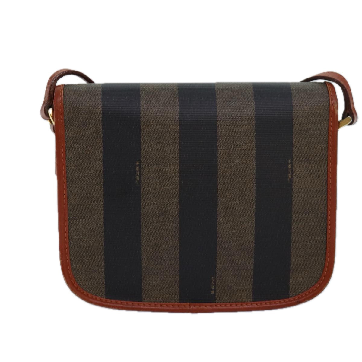 Luxury Fendi Pecan Canvas Shoulder Bag Brown Blackyk13744