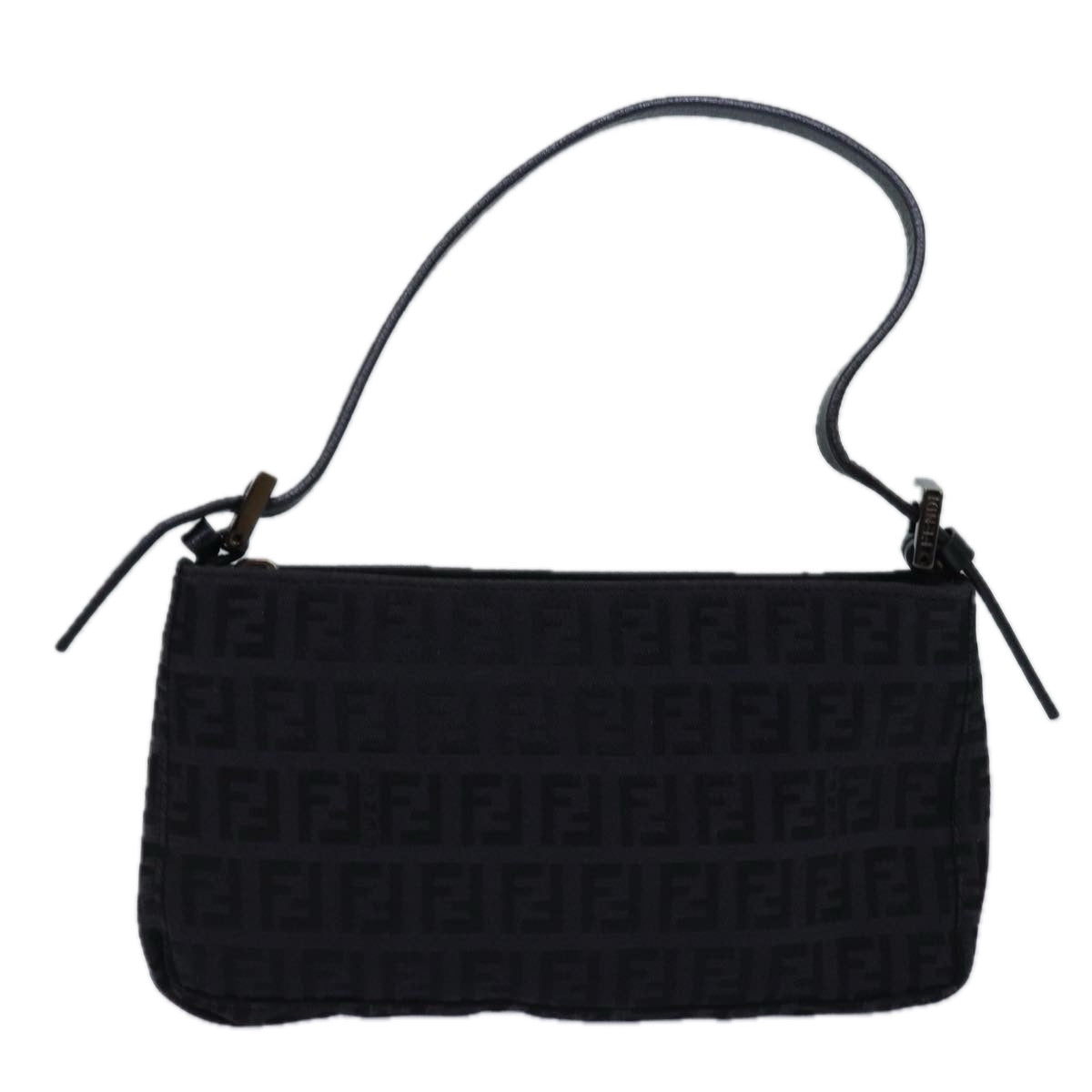 Luxury Fendi Zucchino Canvas Hand Bag Blackyk13746