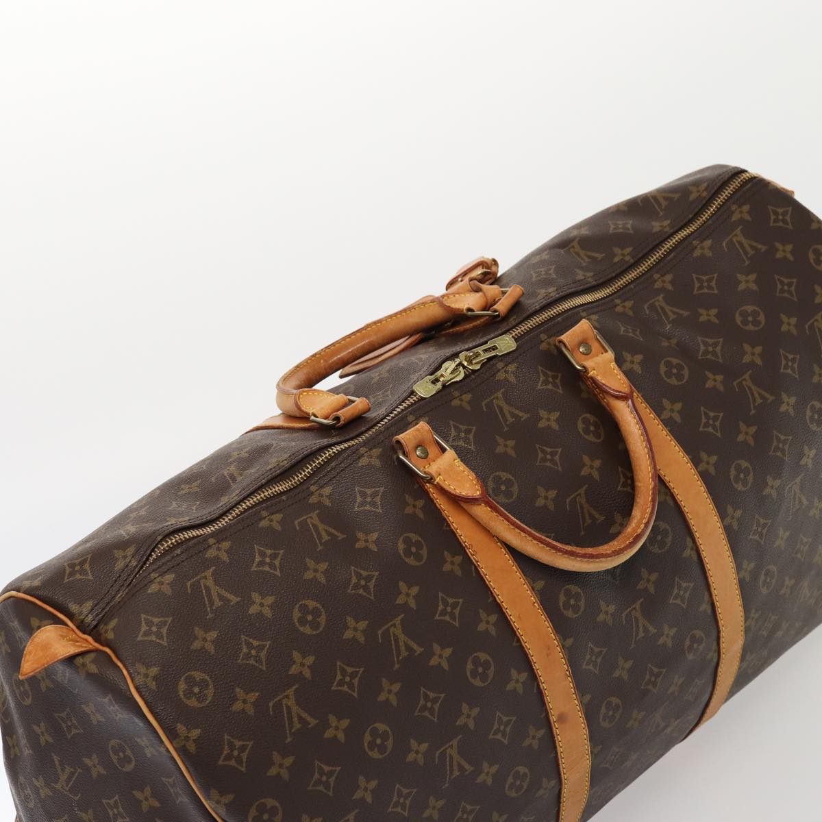 LOUIS VUITTON Monogram Keepall 60 Boston Bag M41422 LV yk13750