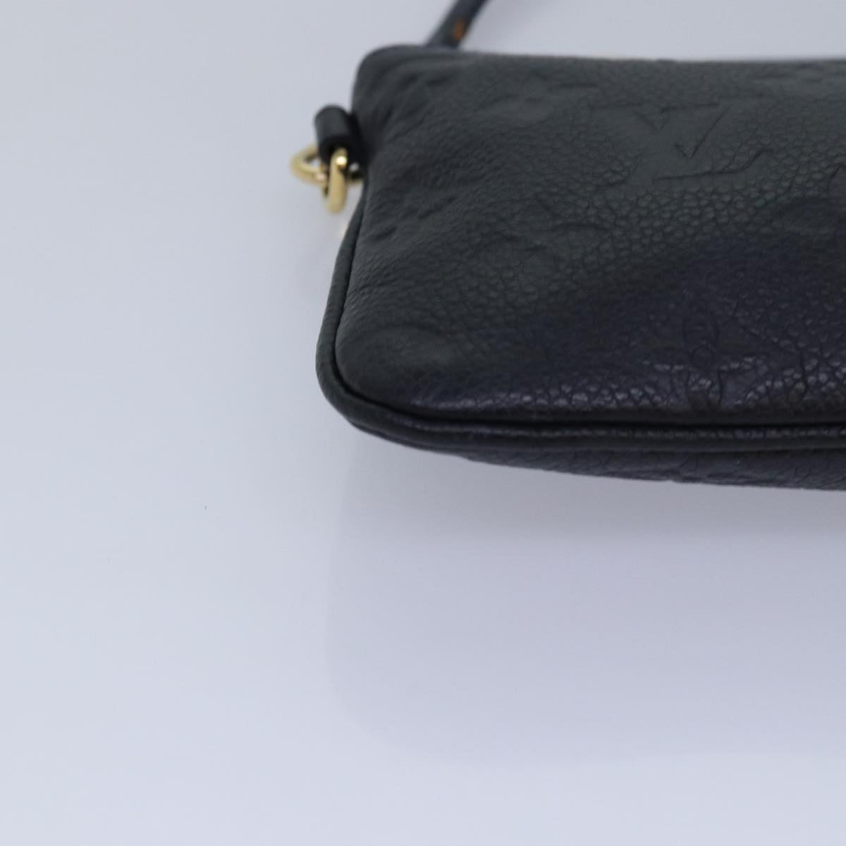 LOUIS VUITTON Monogram Empreinte Citadine PM Accessory Pouch Black yk13780