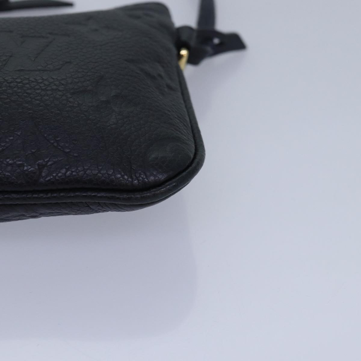 LOUIS VUITTON Monogram Empreinte Citadine PM Accessory Pouch Black yk13780