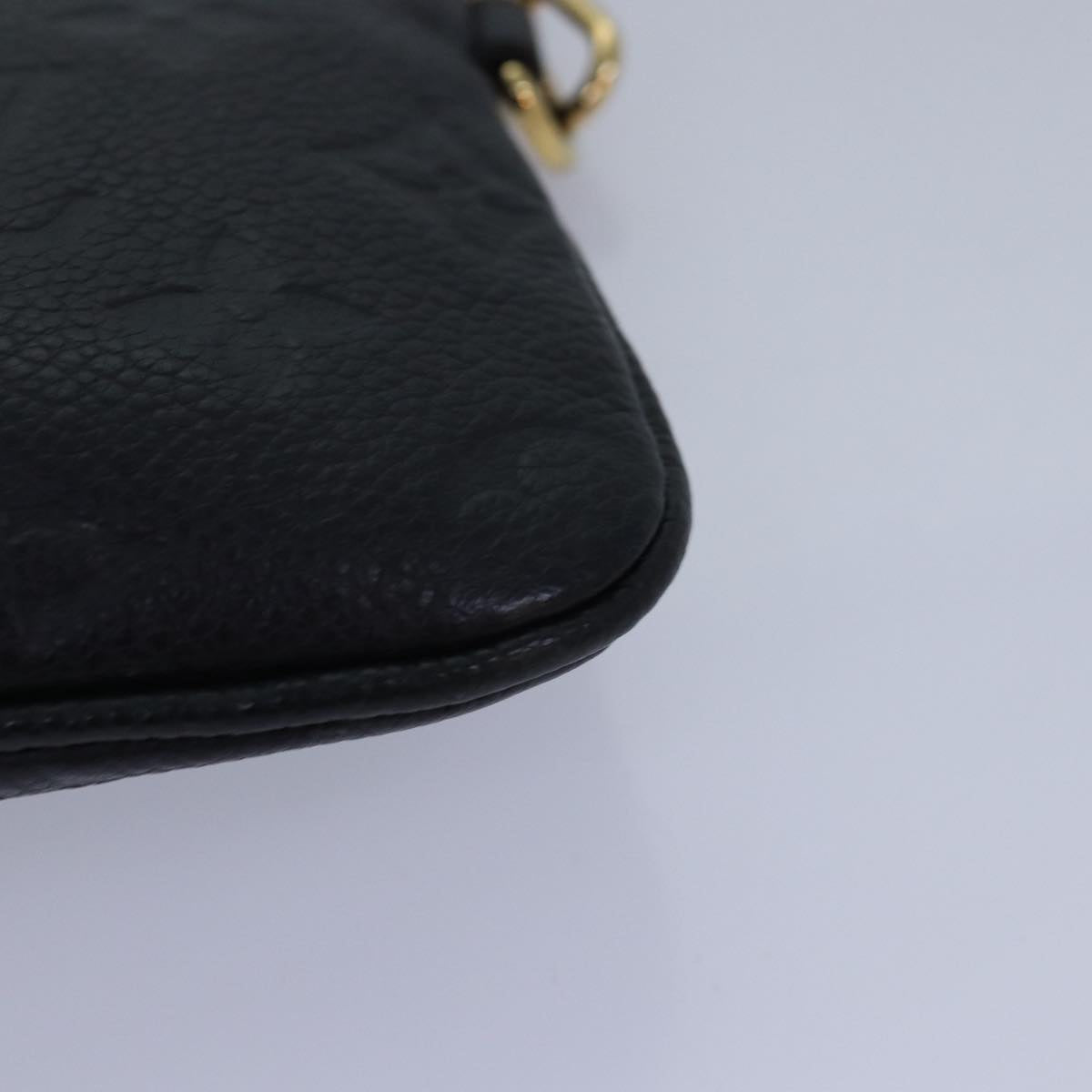 LOUIS VUITTON Monogram Empreinte Citadine PM Accessory Pouch Black yk13780