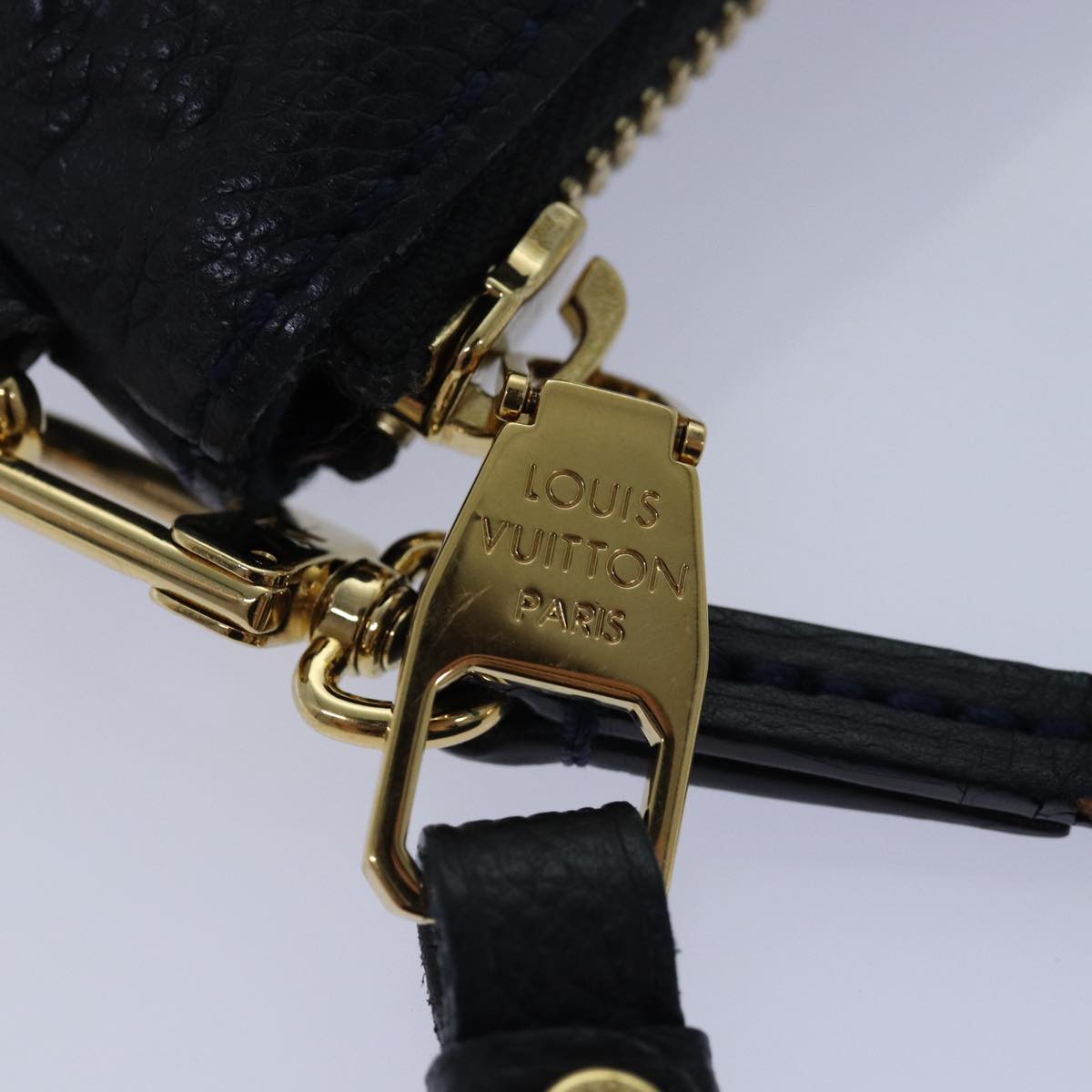 LOUIS VUITTON Monogram Empreinte Citadine PM Accessory Pouch Black yk13780