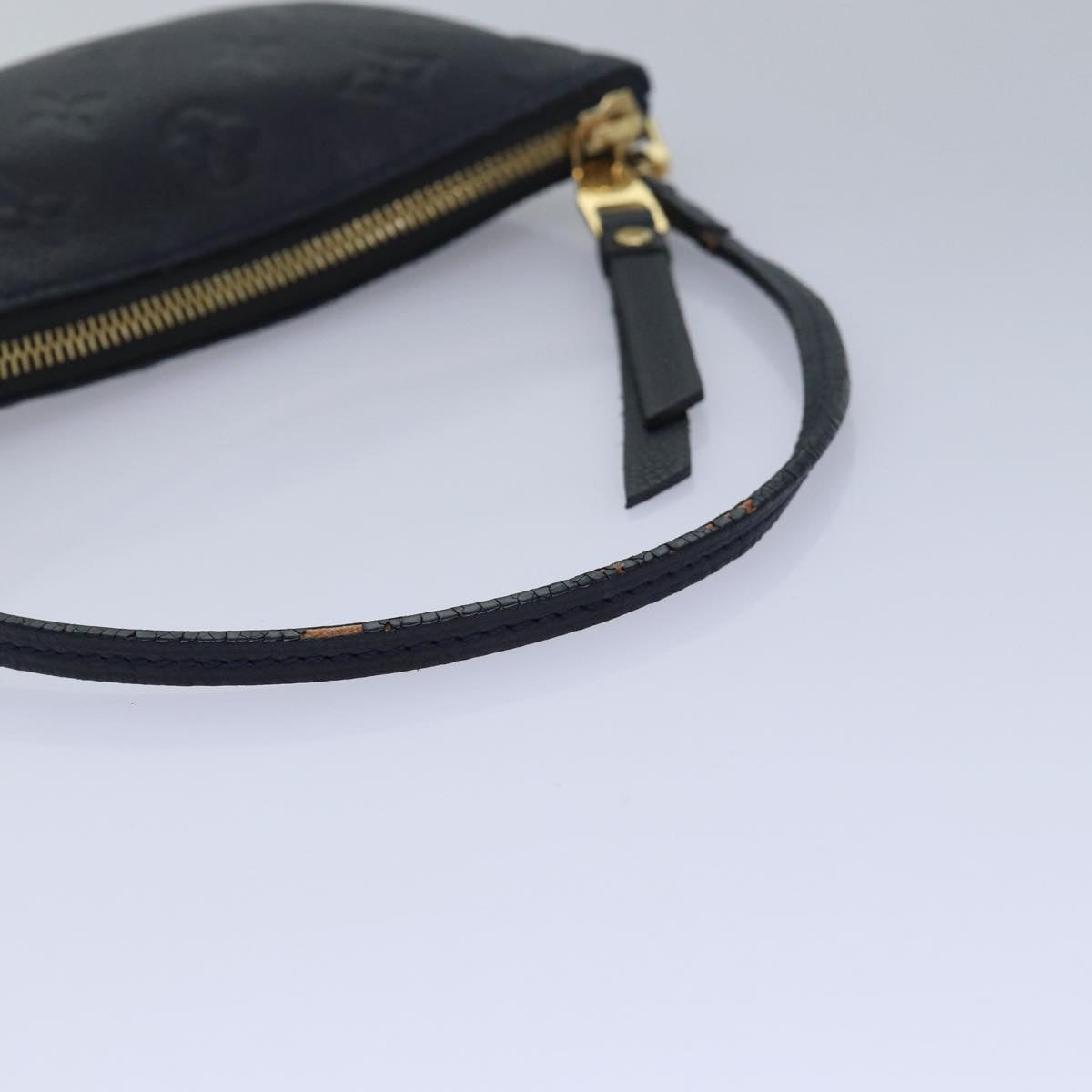 LOUIS VUITTON Monogram Empreinte Citadine PM Accessory Pouch Black yk13780