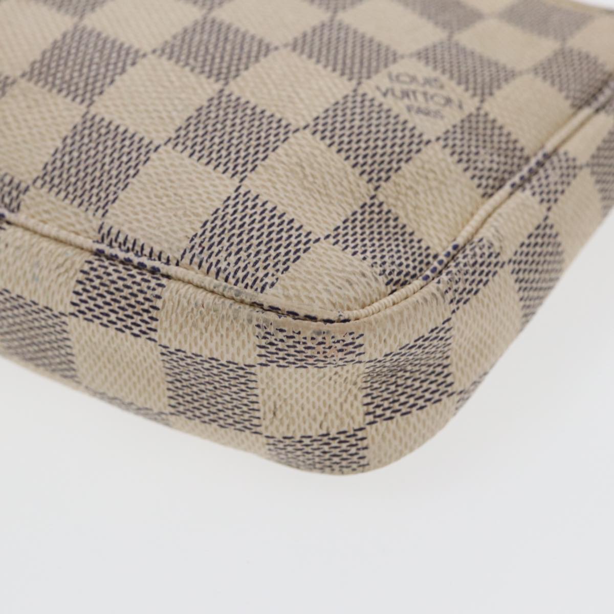 LOUIS VUITTON Damier Azur Pochette Accessoires Pouch N51986 LV yk13802
