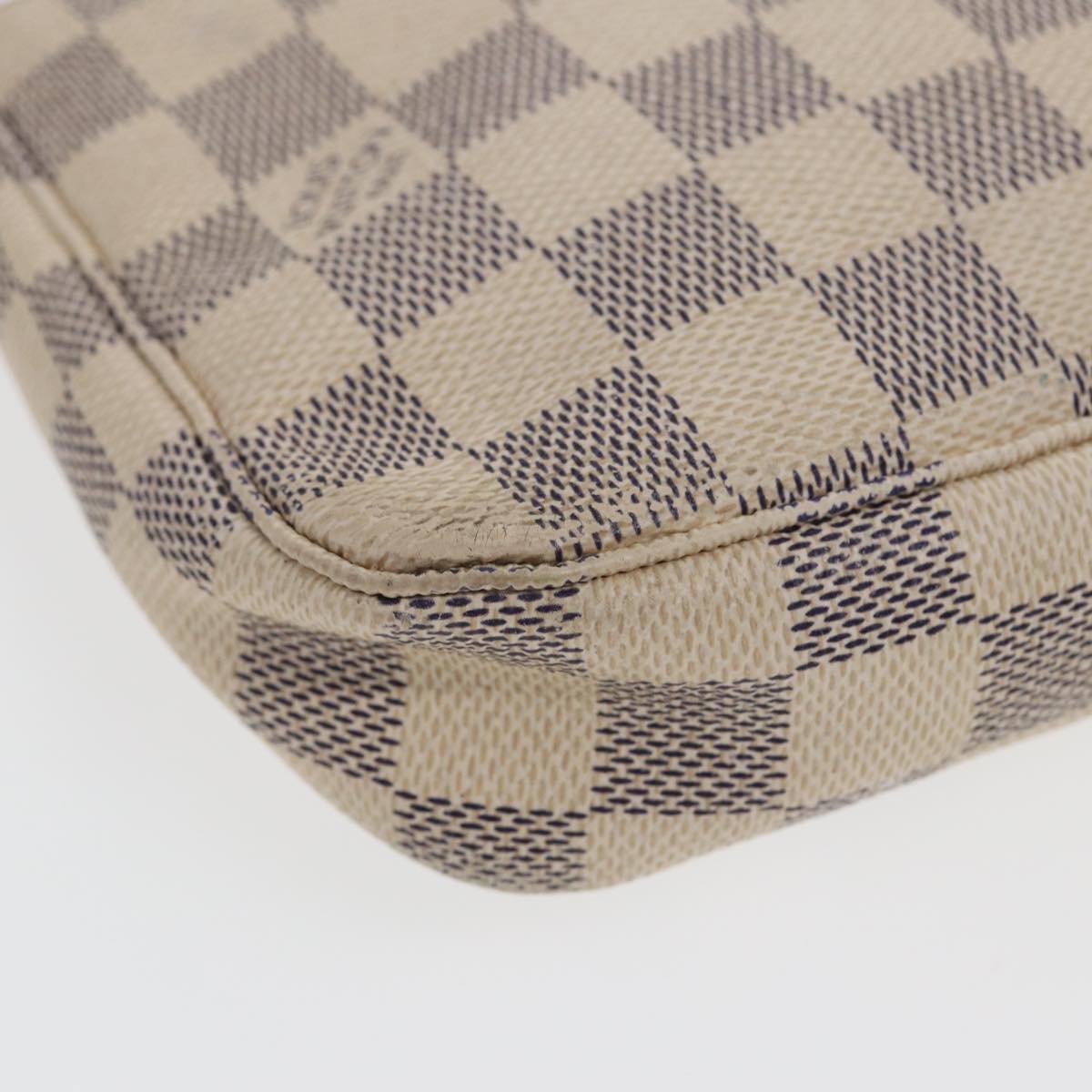 LOUIS VUITTON Damier Azur Pochette Accessoires Pouch N51986 LV yk13802