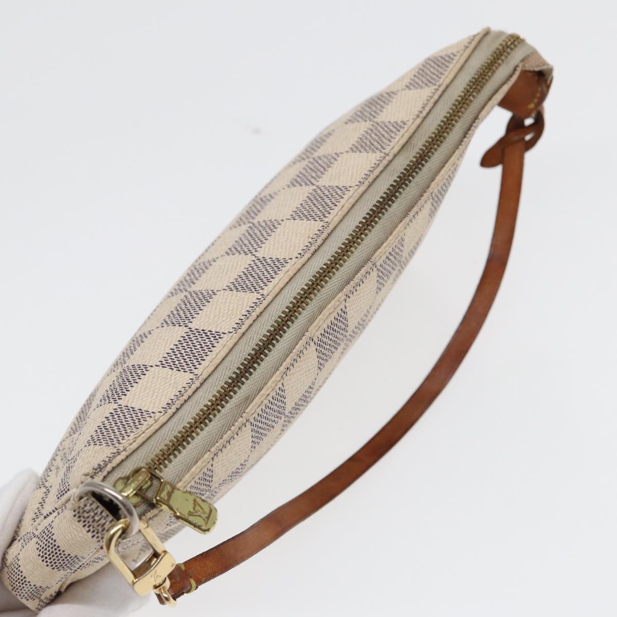 LOUIS VUITTON Damier Azur Pochette Accessoires Pouch N51986 LV yk13802