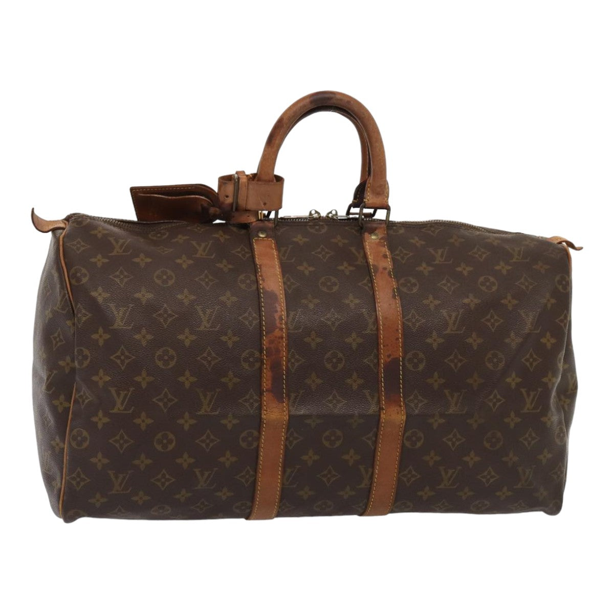 LOUIS VUITTON Monogram Keepall 50 Boston Bag M41426 LV yk13825
