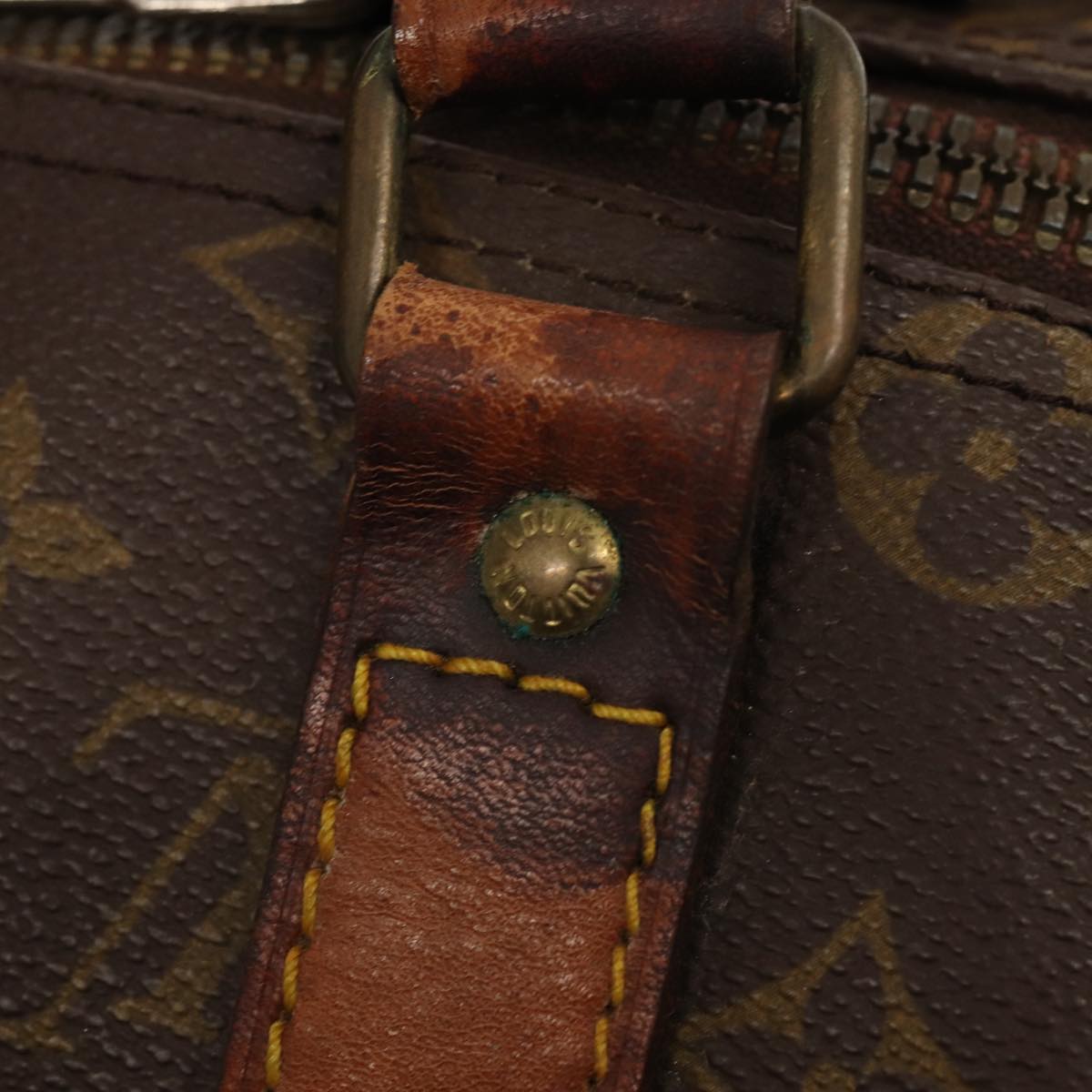 LOUIS VUITTON Monogram Keepall 50 Boston Bag M41426 LV yk13825