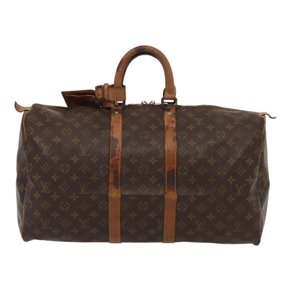 LOUIS VUITTON Monogram Keepall 50 Boston Bag M41426 LV yk13825