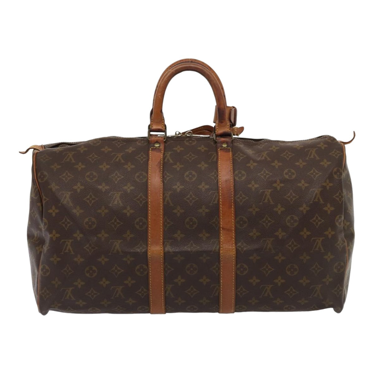 LOUIS VUITTON Monogram Keepall 50 Boston Bag M41426 LV yk13825