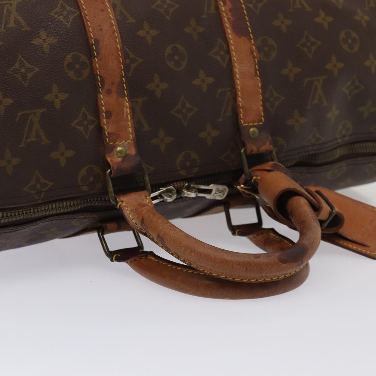 LOUIS VUITTON Monogram Keepall 50 Boston Bag M41426 LV yk13825
