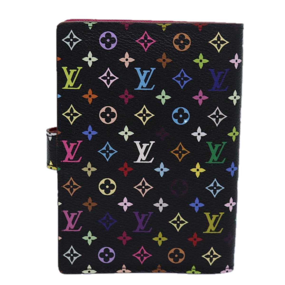LOUIS VUITTON Multicolor Agenda PM Day Planner Cover Black R21076 yk13826