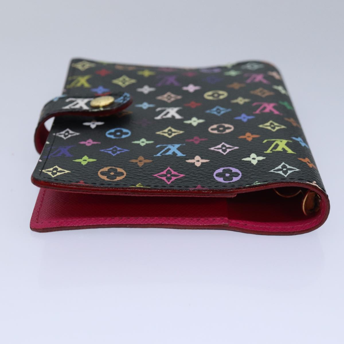 LOUIS VUITTON Multicolor Agenda PM Day Planner Cover Black R21076 yk13826