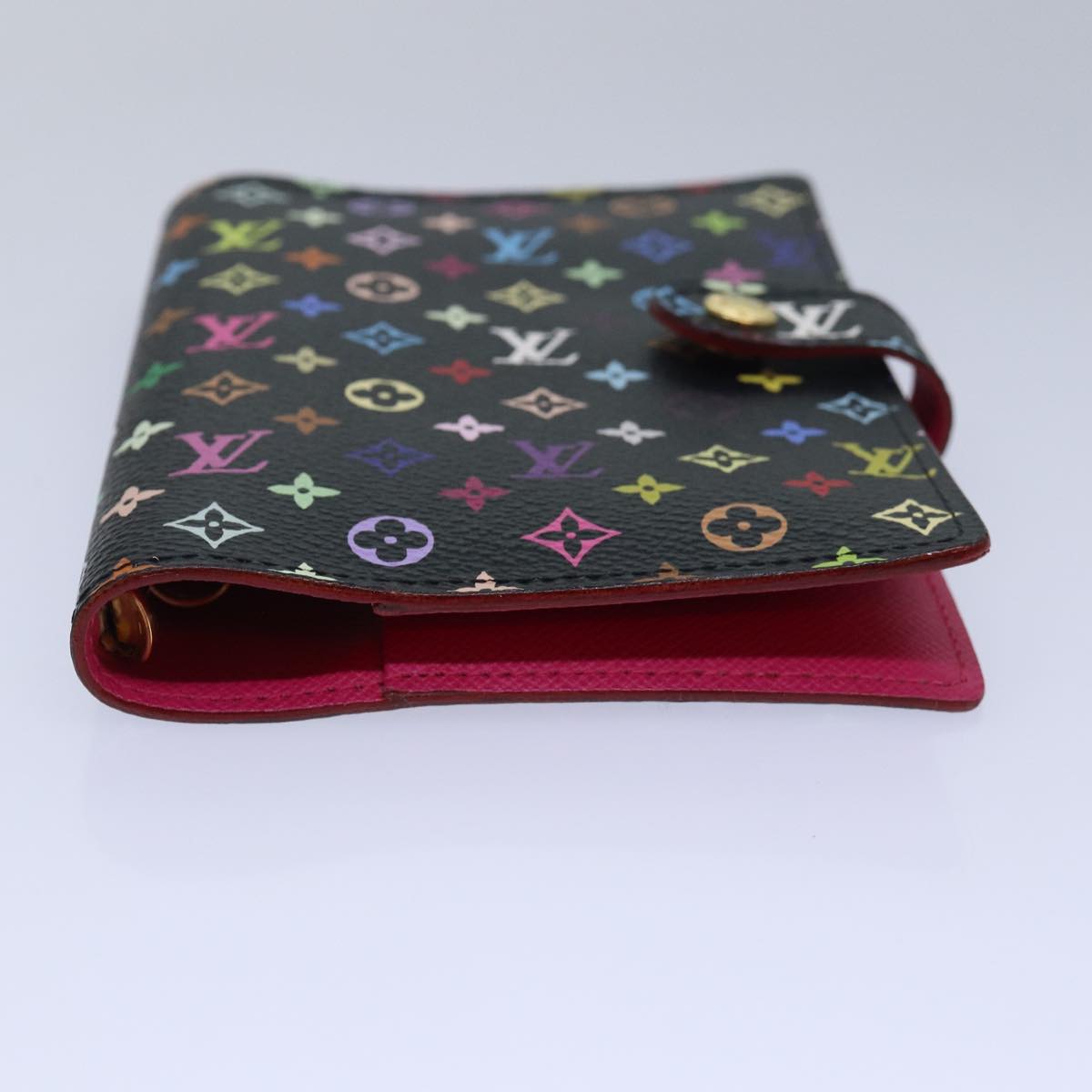 LOUIS VUITTON Multicolor Agenda PM Day Planner Cover Black R21076 yk13826