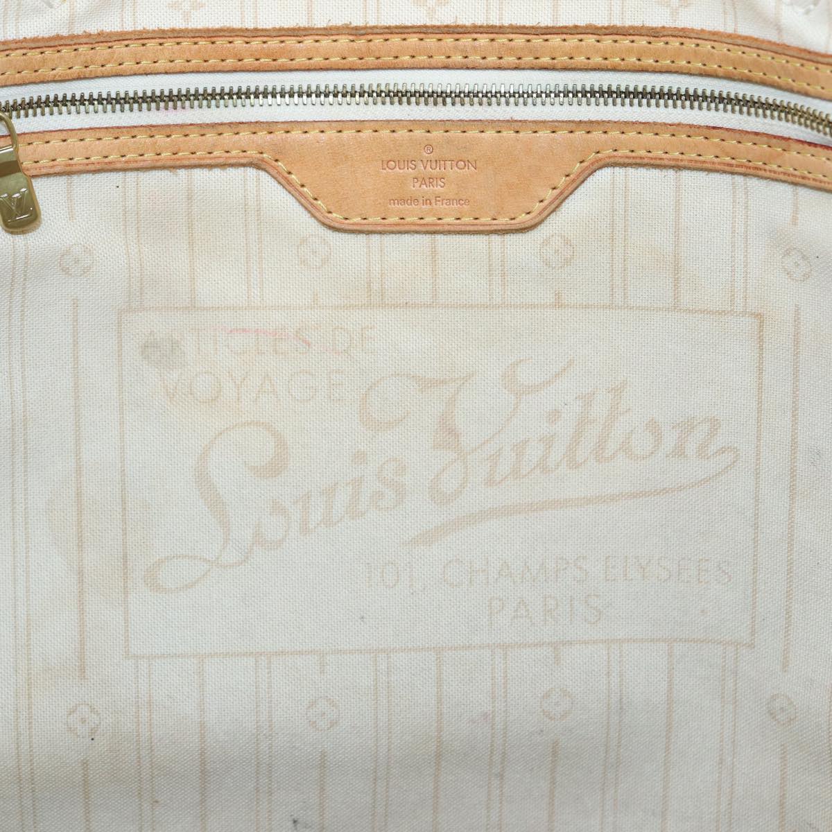 LOUIS VUITTON Damier Azur Neverfull GM Tote Bag N41360 LV yk13830