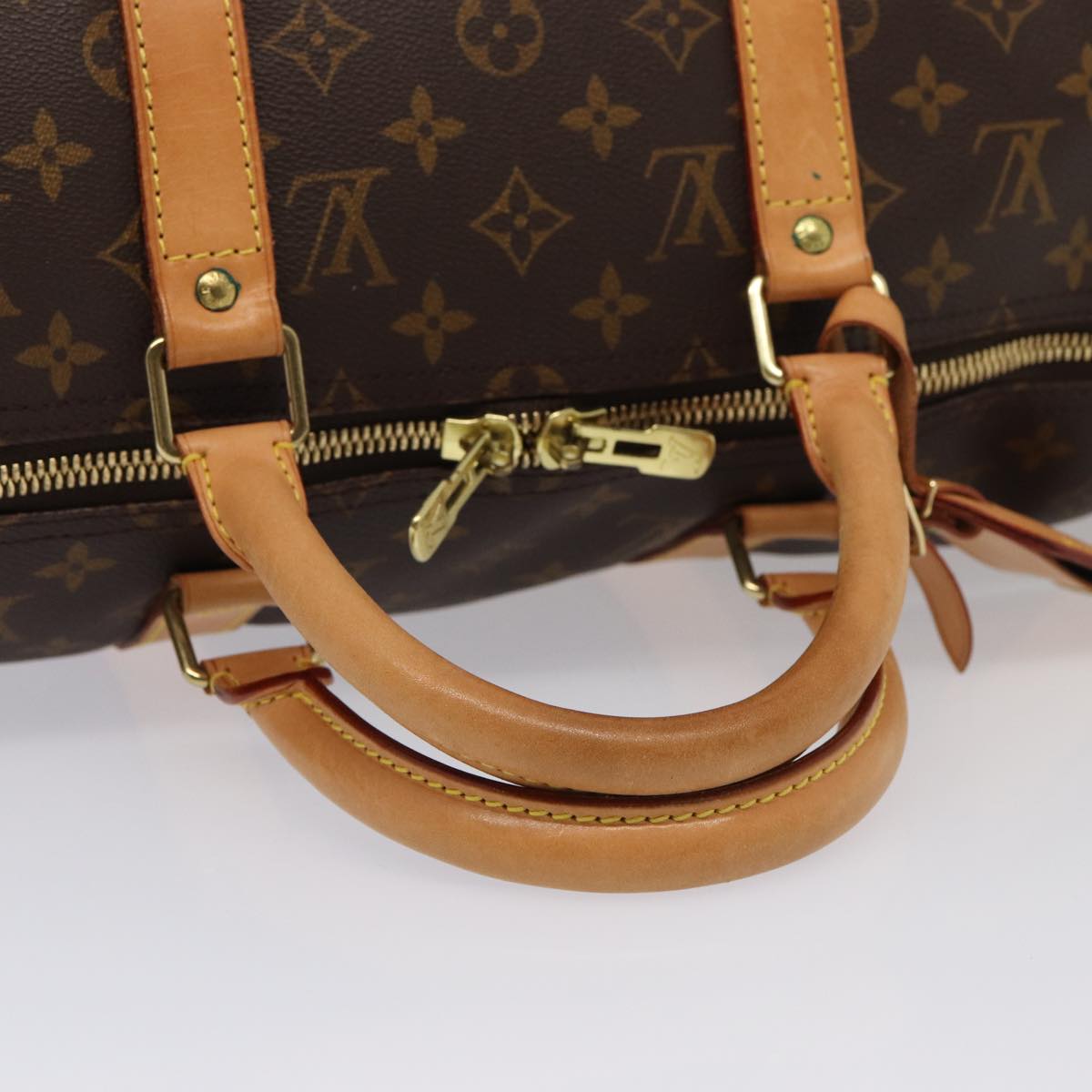 LOUIS VUITTON Monogram Keepall 50 Boston Bag M41426 LV yk13832