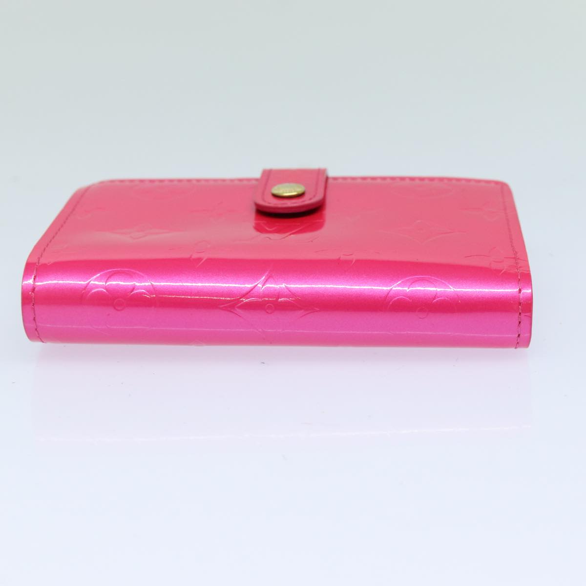 LOUIS VUITTON Vernis Portefeuille Viennois Wallet Pink M91254 LV yk13833