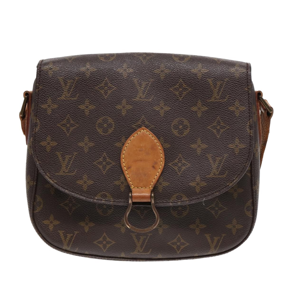 LOUIS VUITTON Monogram Saint Cloud GM Shoulder Bag M51242 LV yk13835