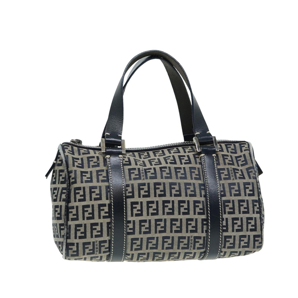 Luxury Fendi Zucchino Canvas Hand Bag Navyyk13837