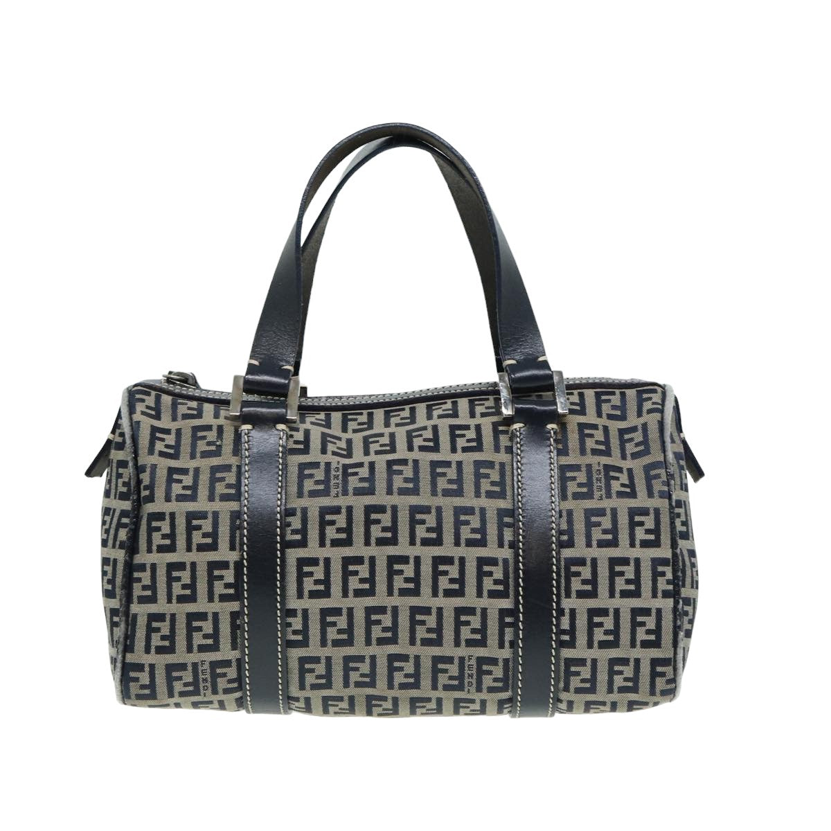 Luxury Fendi Zucchino Canvas Hand Bag Navyyk13837