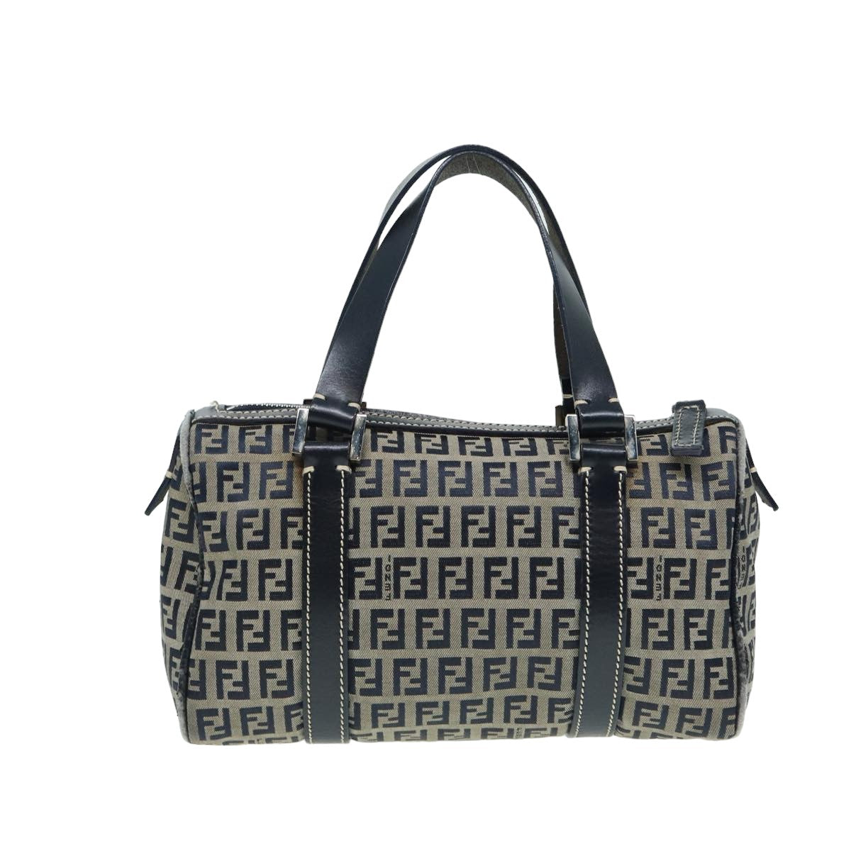 Luxury Fendi Zucchino Canvas Hand Bag Navyyk13837
