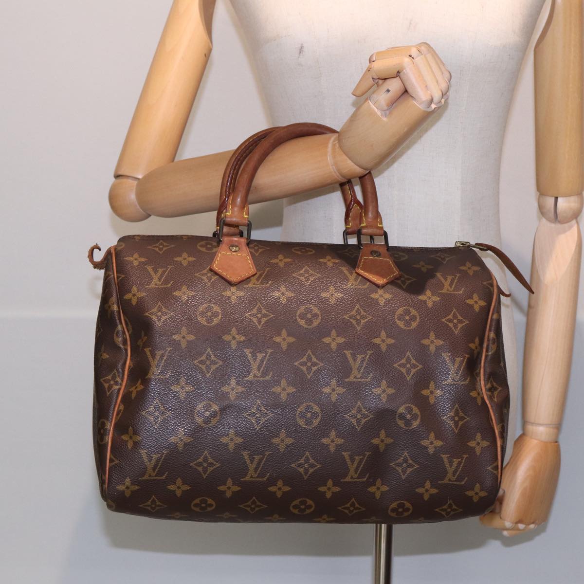 LOUIS VUITTON Monogram Speedy 30 Hand Bag M41526 LV yk13839
