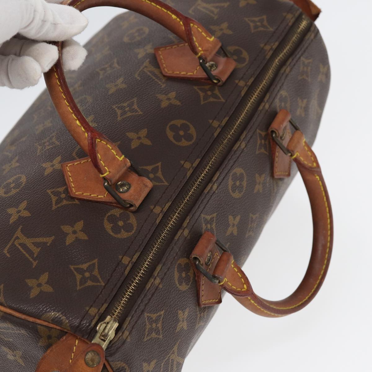 LOUIS VUITTON Monogram Speedy 30 Hand Bag M41526 LV yk13839