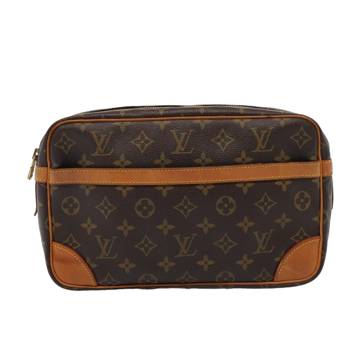 LOUIS VUITTON Monogram Compiegne 28 Clutch Bag M51845 LV yk13843