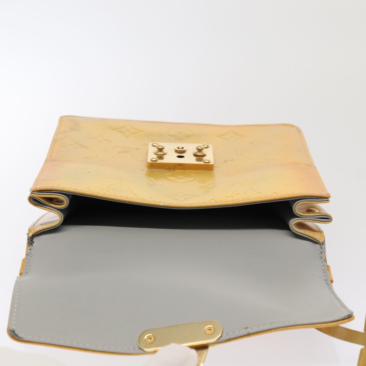 LOUIS VUITTON Monogram Vernis Spring street Hand Bag Gris M91029 LV yk13844