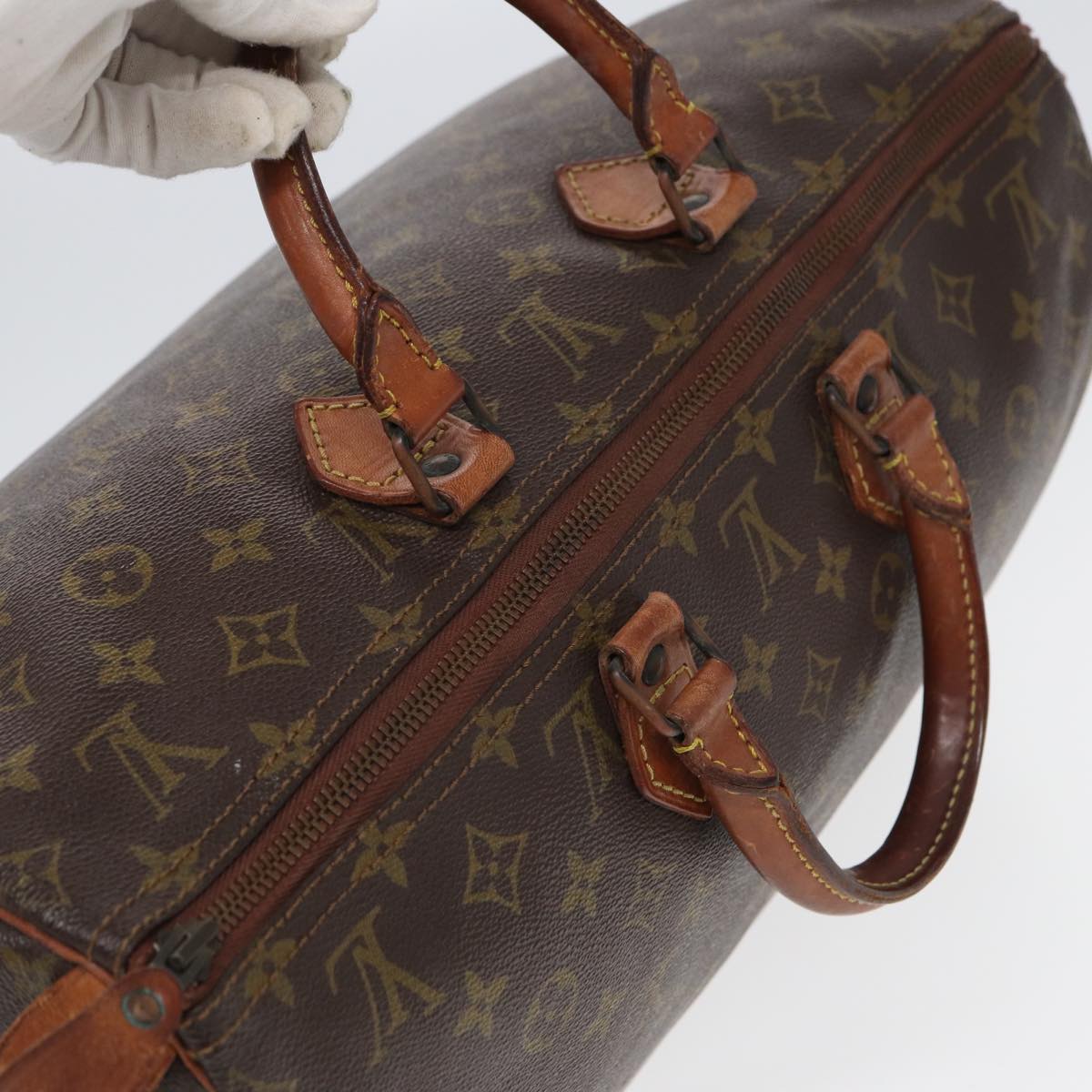 LOUIS VUITTON Monogram Speedy 40 Hand Bag Vintage M41522 LV yk13848