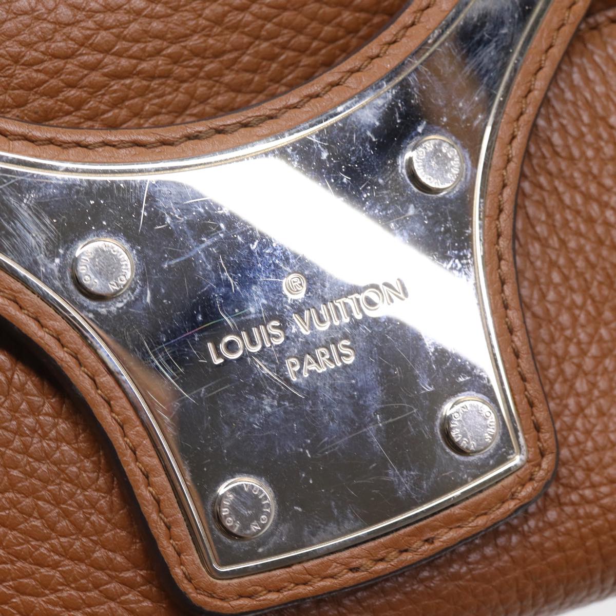LOUIS VUITTON Taurillon Portfolio Clutch Bag Leather Brown LV yk13853