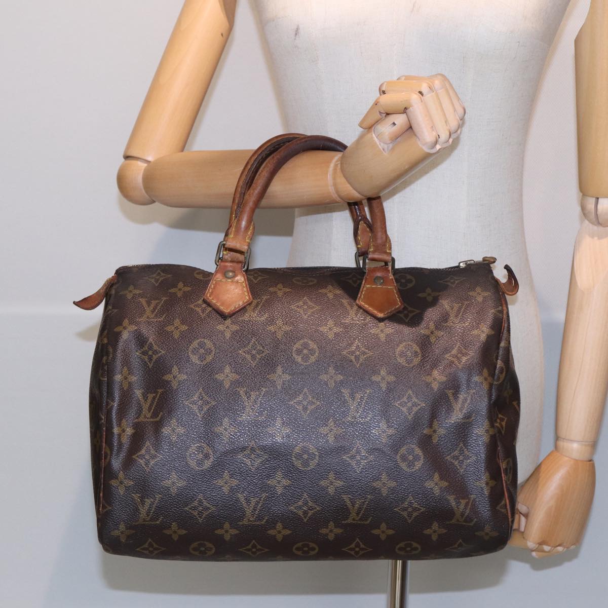 LOUIS VUITTON Monogram Speedy 30 Hand Bag M41526 LV yk13855
