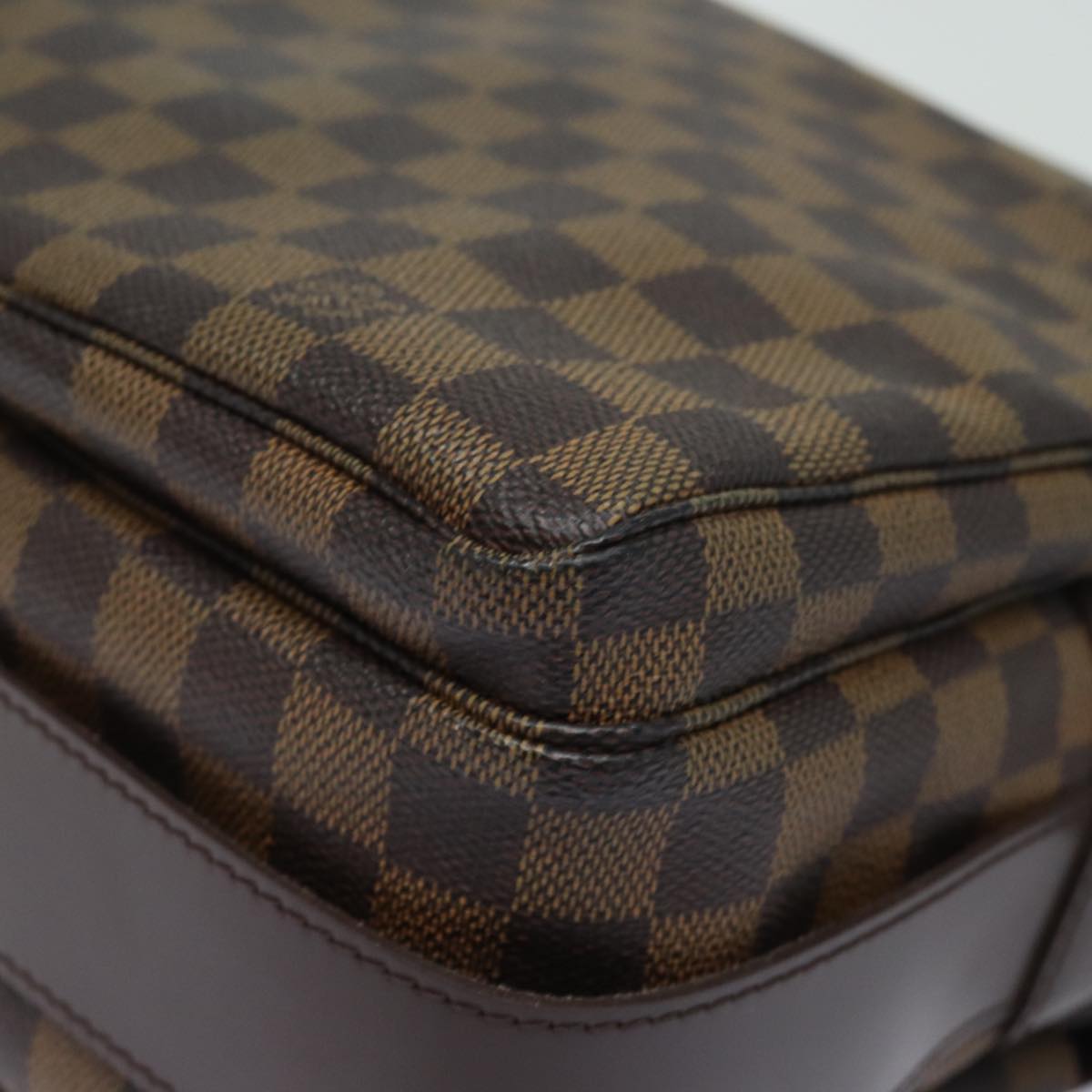 LOUIS VUITTON Damier Ebene Naviglio Shoulder Bag N45255 LV yk13865