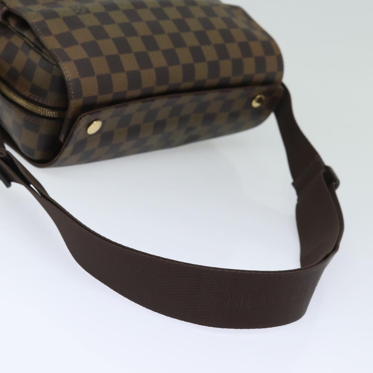 LOUIS VUITTON Damier Ebene Naviglio Shoulder Bag N45255 LV yk13865