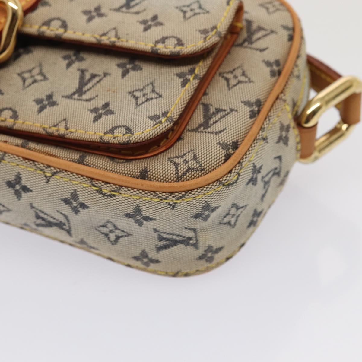 LOUIS VUITTON Monogram Mini Juliet MM Shoulder Bag Blue M92004 LV yk13867