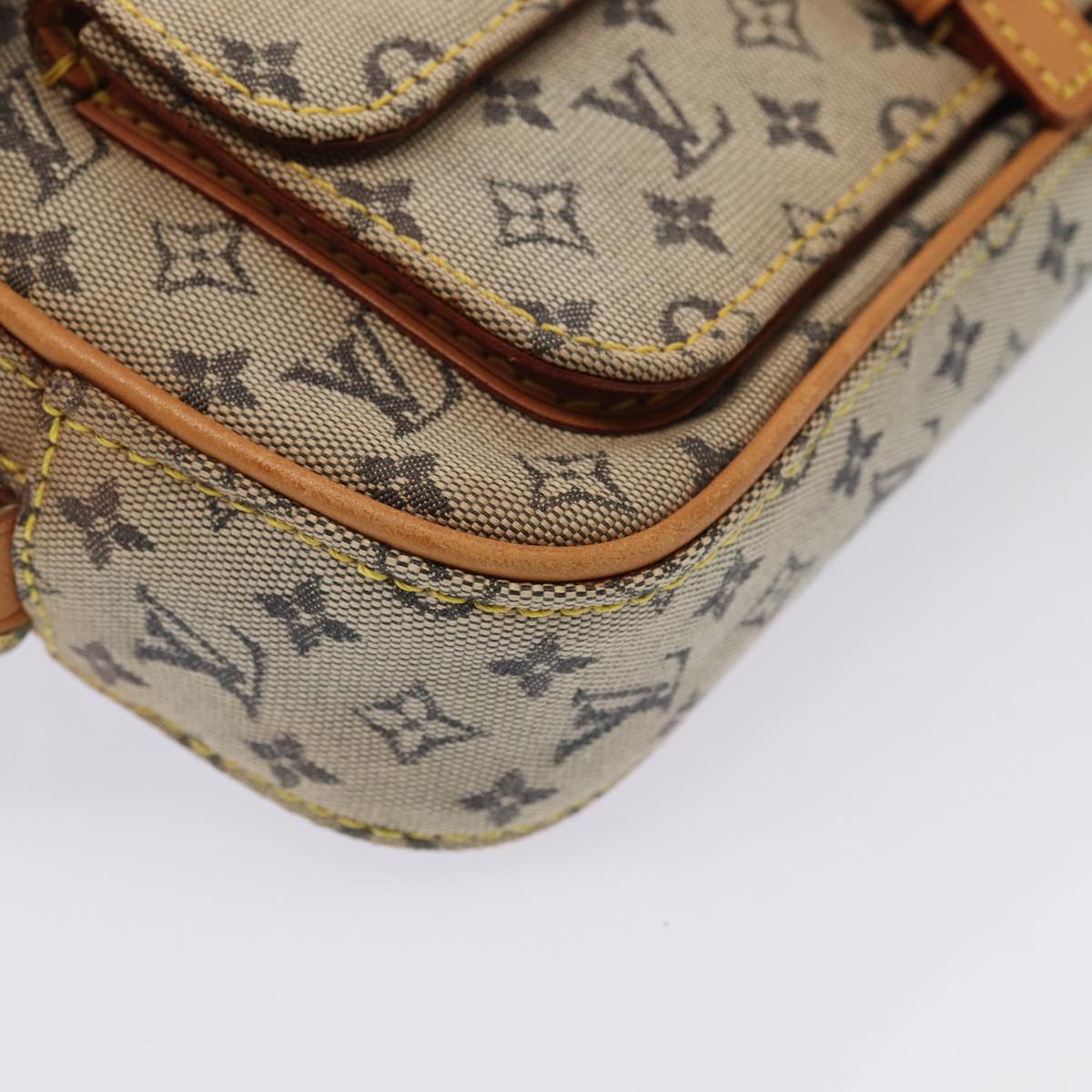 LOUIS VUITTON Monogram Mini Juliet MM Shoulder Bag Blue M92004 LV yk13867