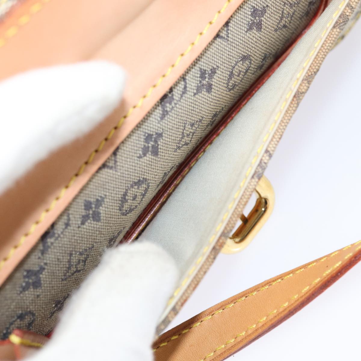 LOUIS VUITTON Monogram Mini Juliet MM Shoulder Bag Blue M92004 LV yk13867