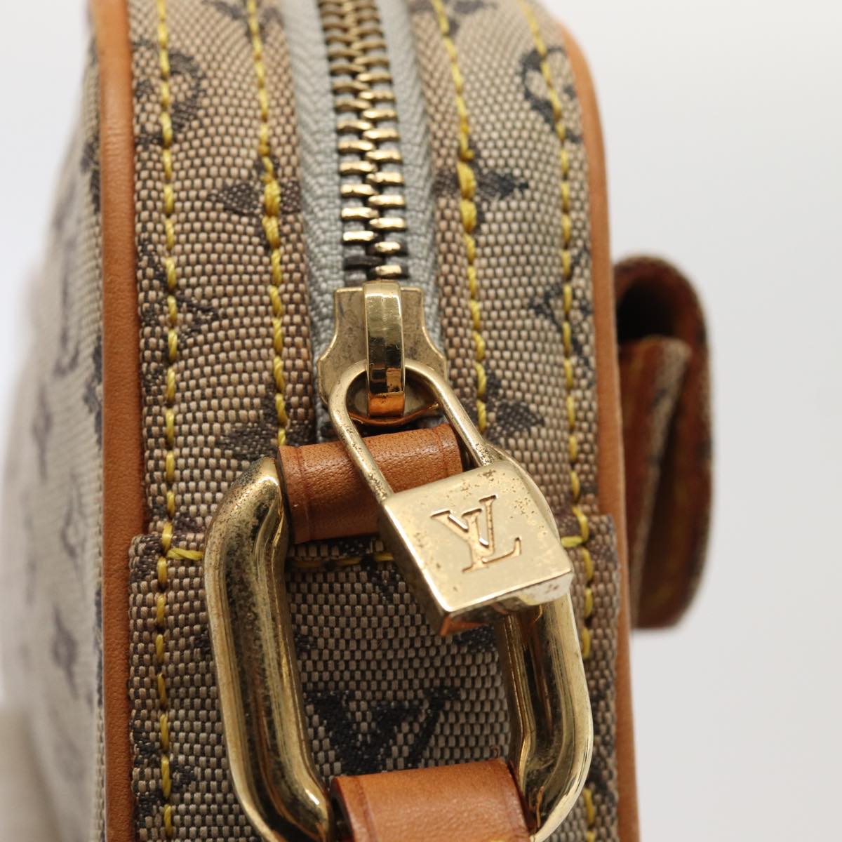 LOUIS VUITTON Monogram Mini Juliet MM Shoulder Bag Blue M92004 LV yk13867